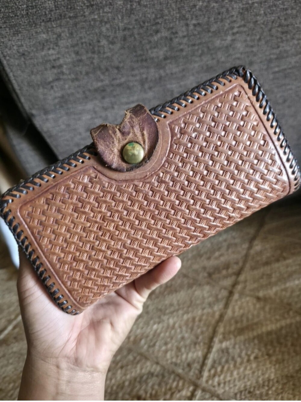 Vintage Handmade Roper Wallet - Picture 2 of 11